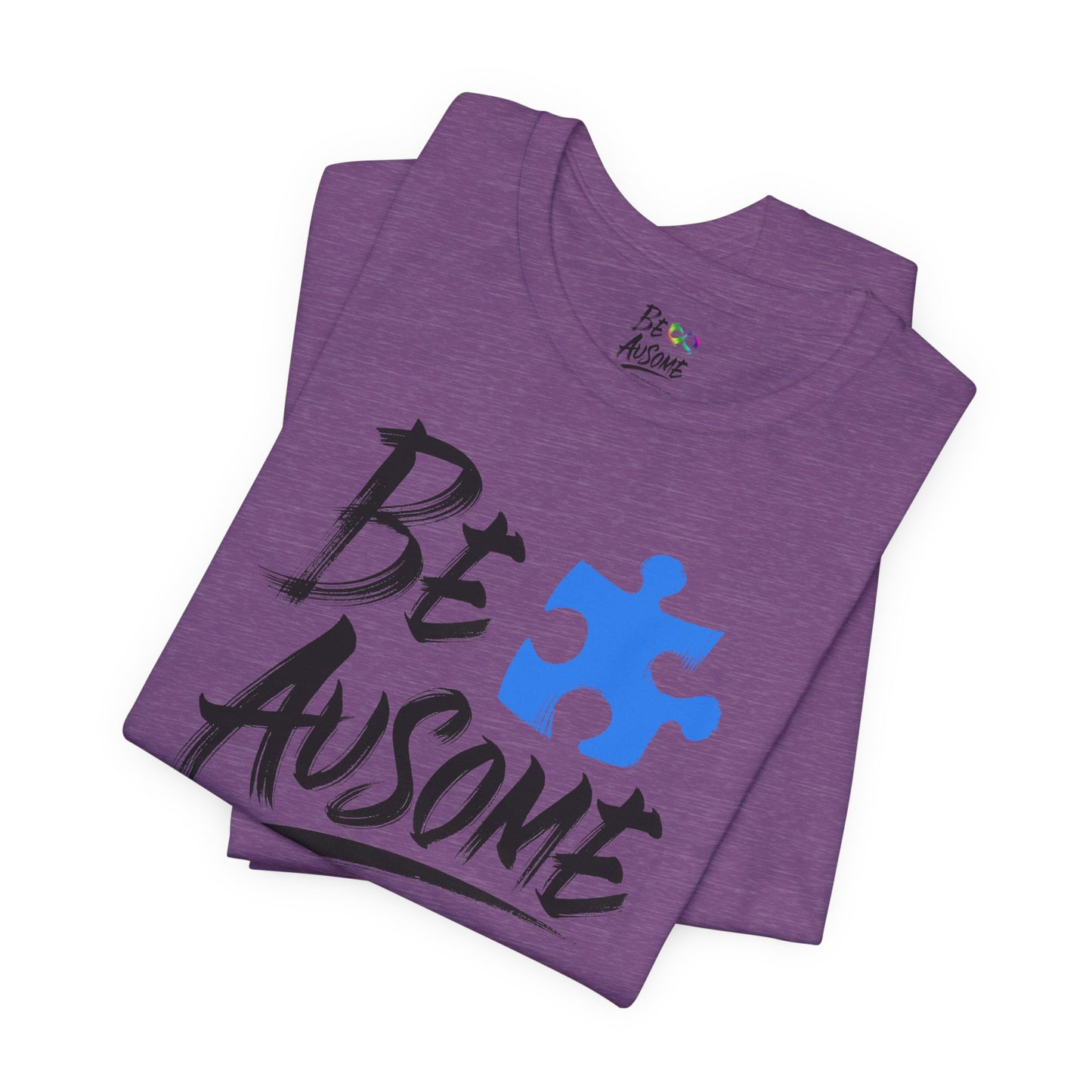 Puzzle Piece Be Ausome Short Sleeve Tee