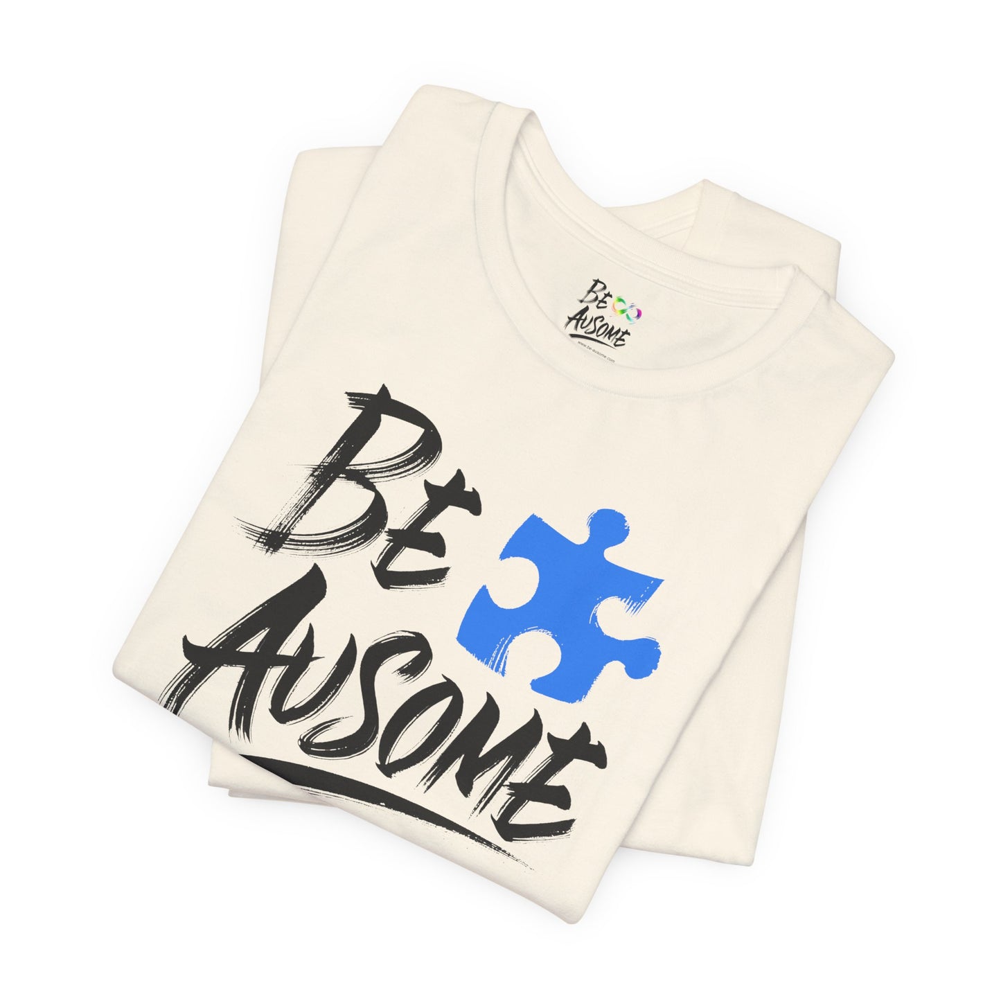 Puzzle Piece Be Ausome Short Sleeve Tee