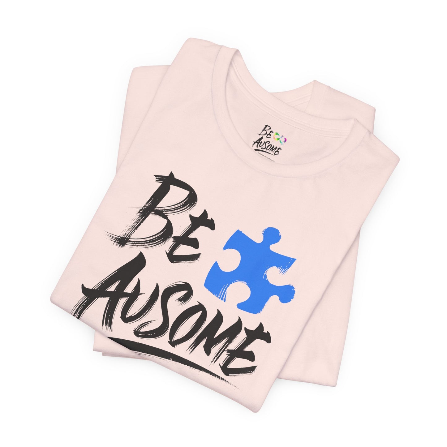 Puzzle Piece Be Ausome Short Sleeve Tee