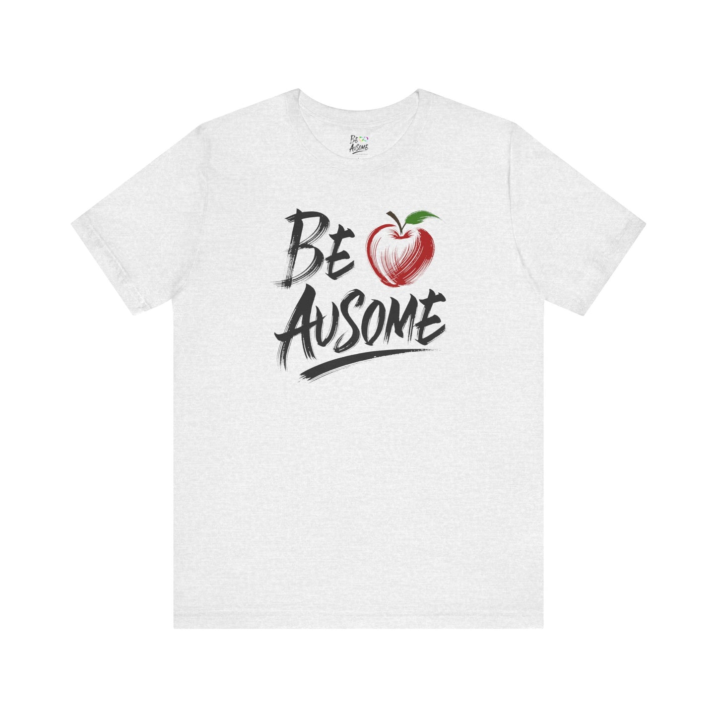 Apple Be Ausome Autism Awareness Special Education Teacher Short Sleeve Tee