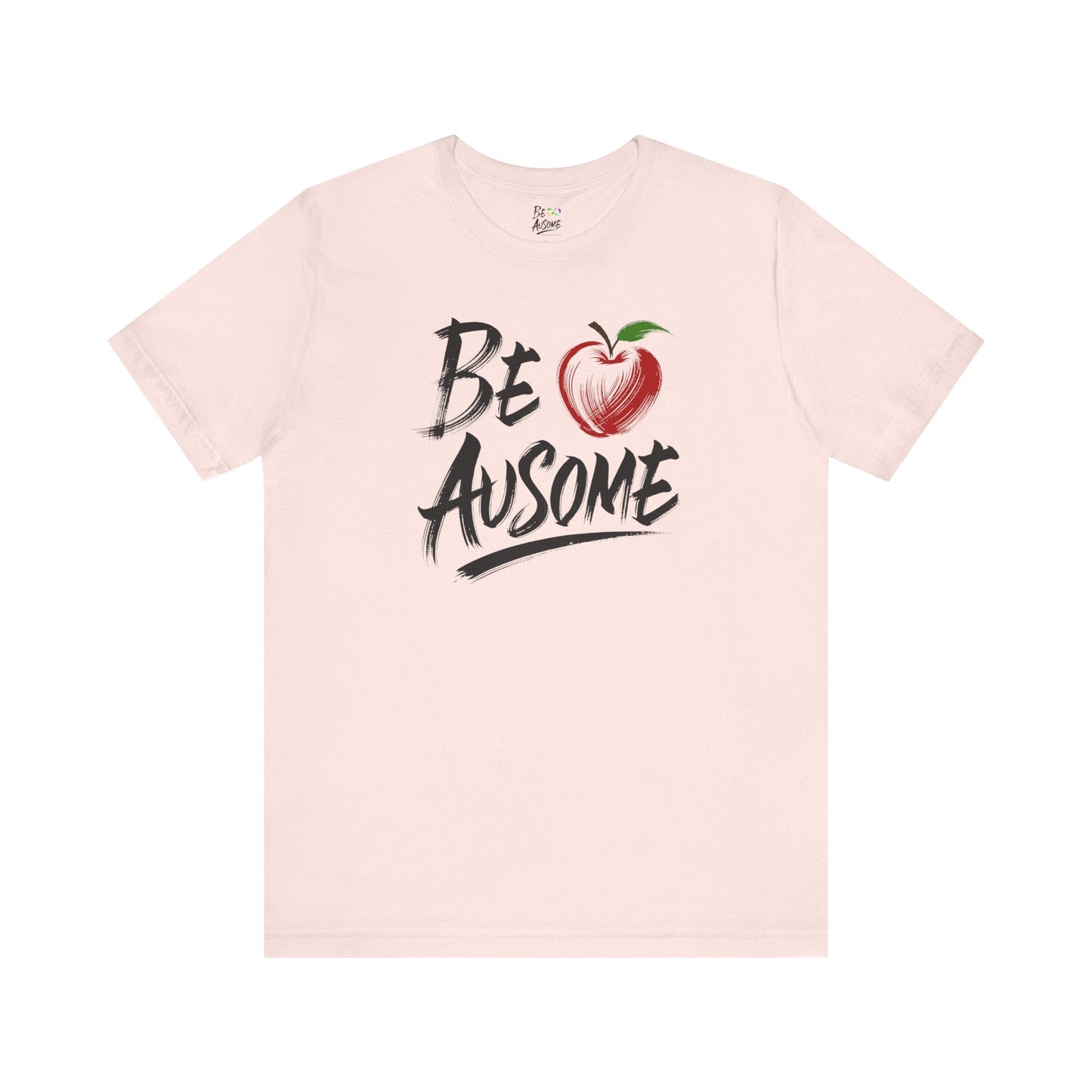 Apple Be Ausome Autism Awareness Special Education Teacher Short Sleeve Tee
