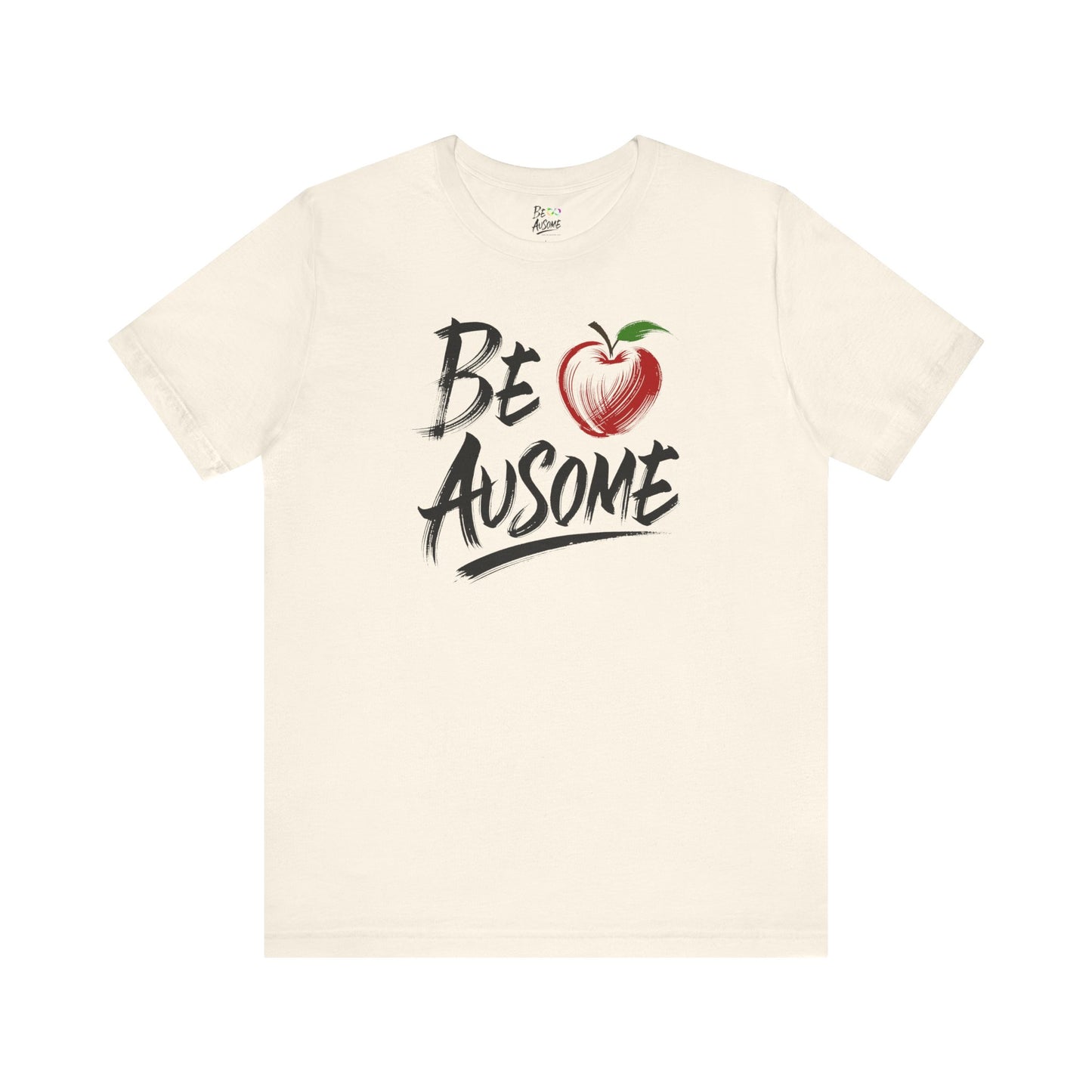 Apple Be Ausome Autism Awareness Special Education Teacher Short Sleeve Tee