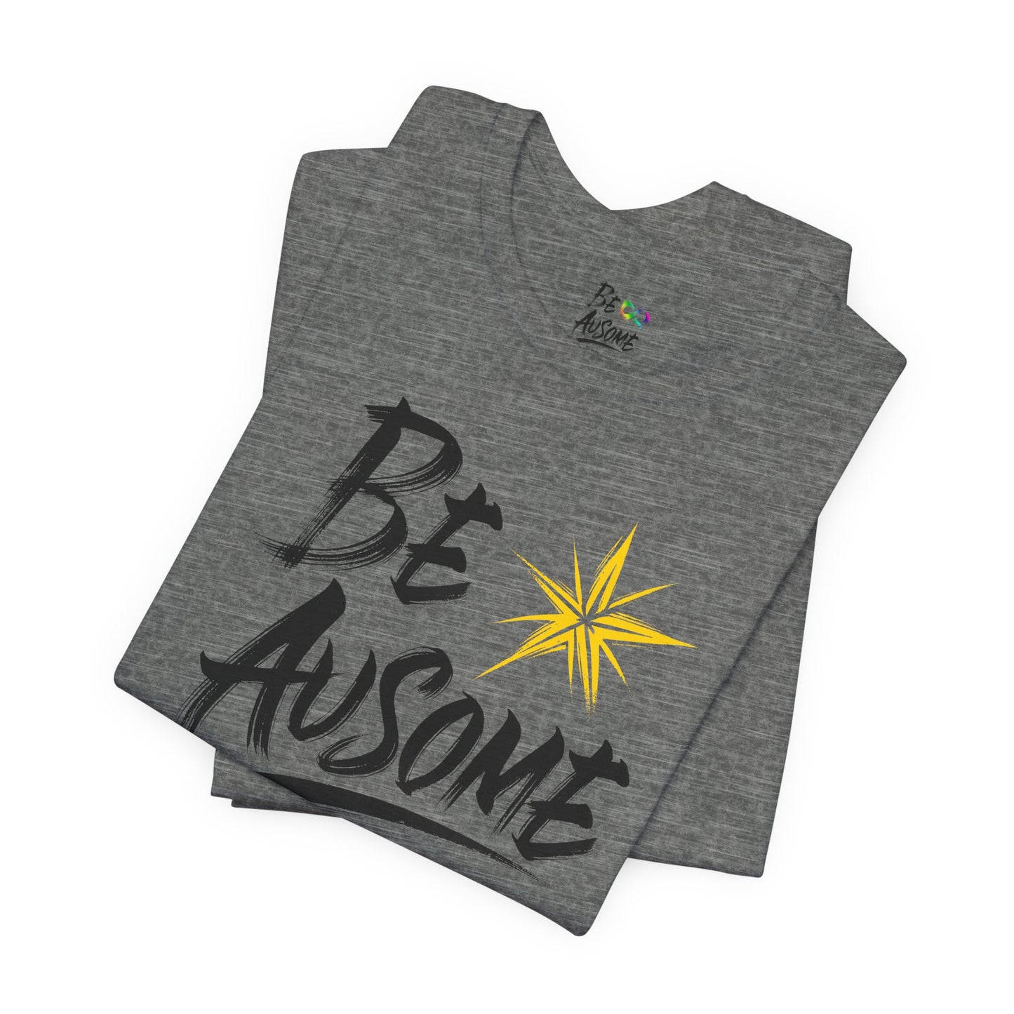 Star Be Ausome Autism Awareness Short Sleeve Tee