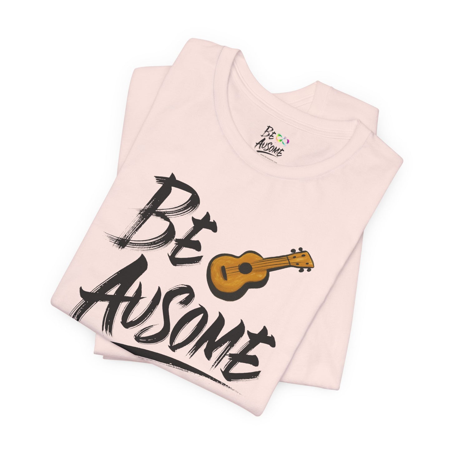 Ukulele Be Ausome Autism Awareness Short Sleeve Tee