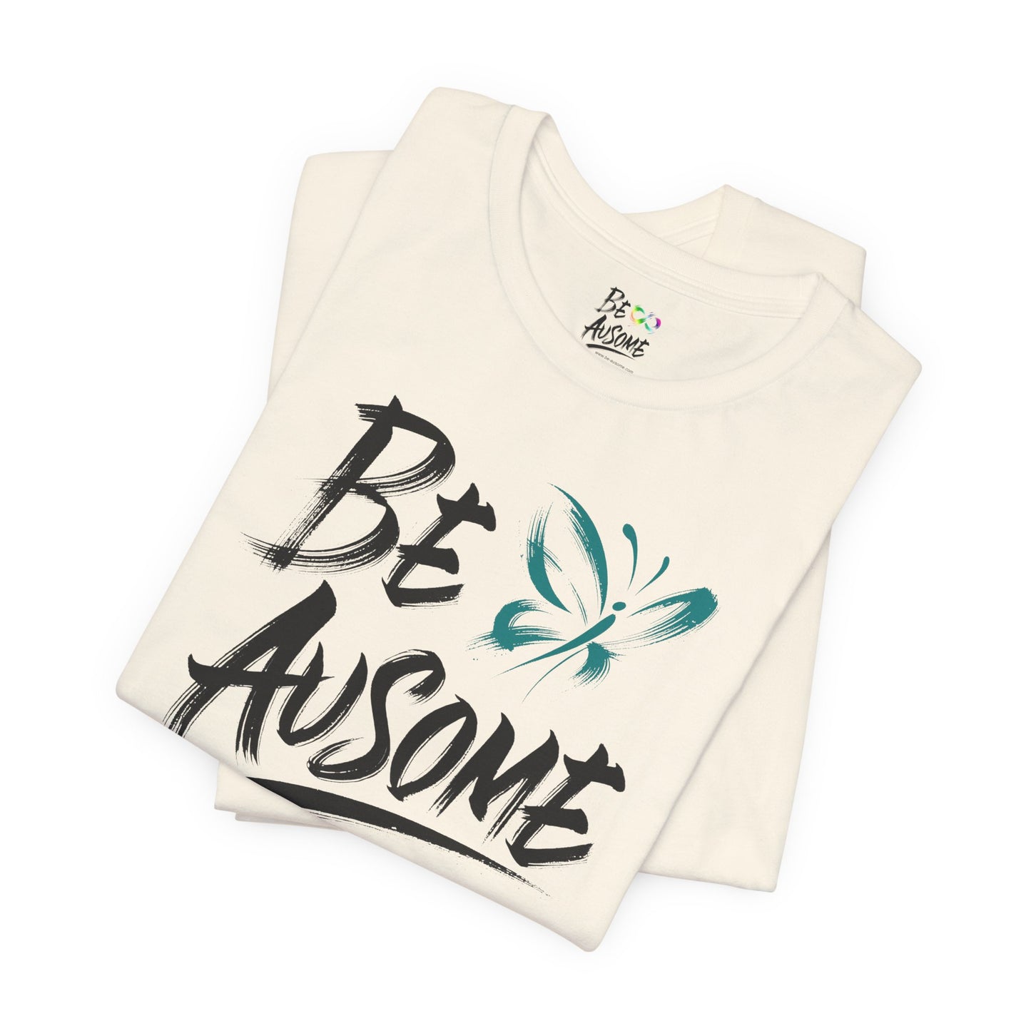 Butterfly Be Ausome Autism Awareness Short Sleeve T-Shirt