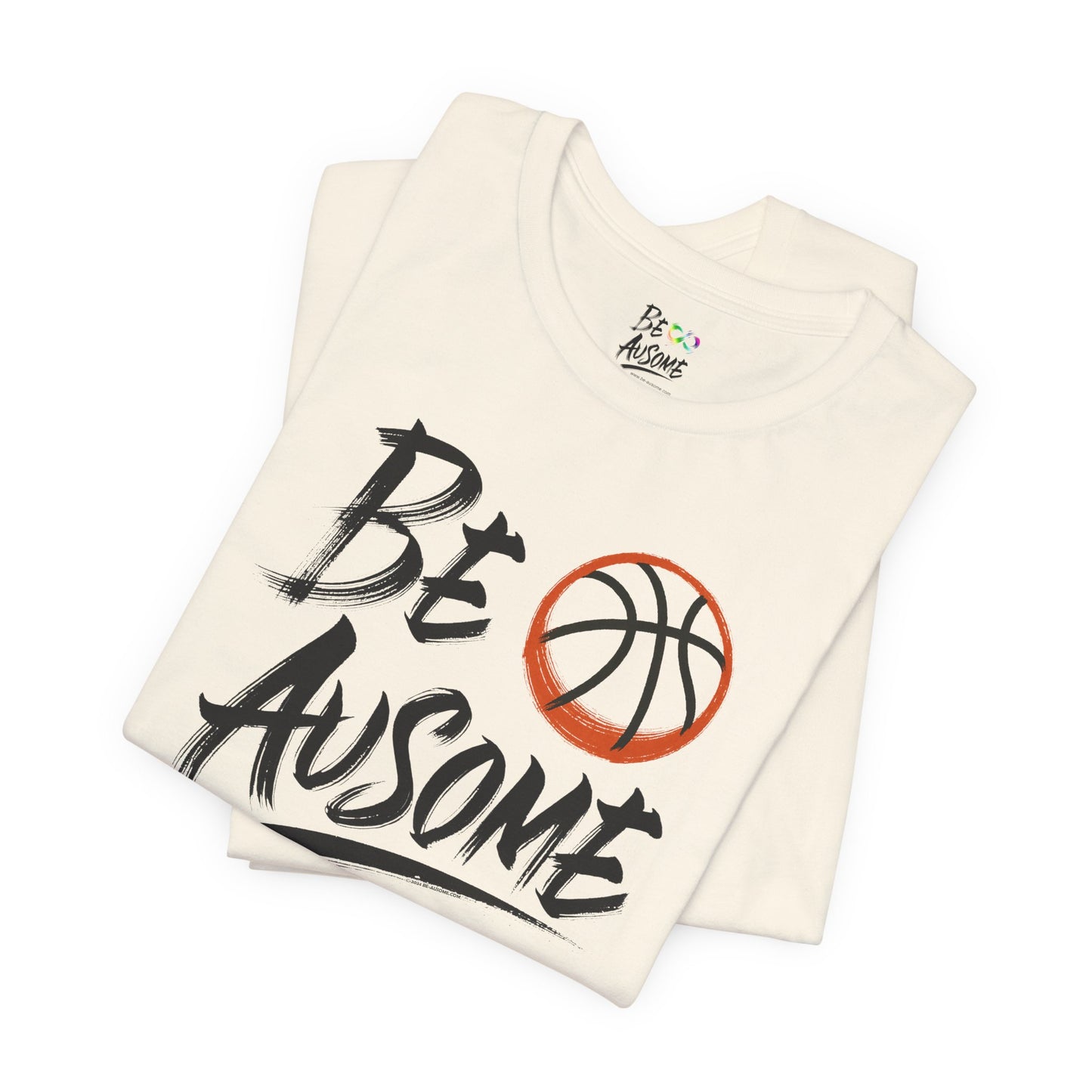 Basketball Be Ausome Autism Awareness Short Sleeve Tee