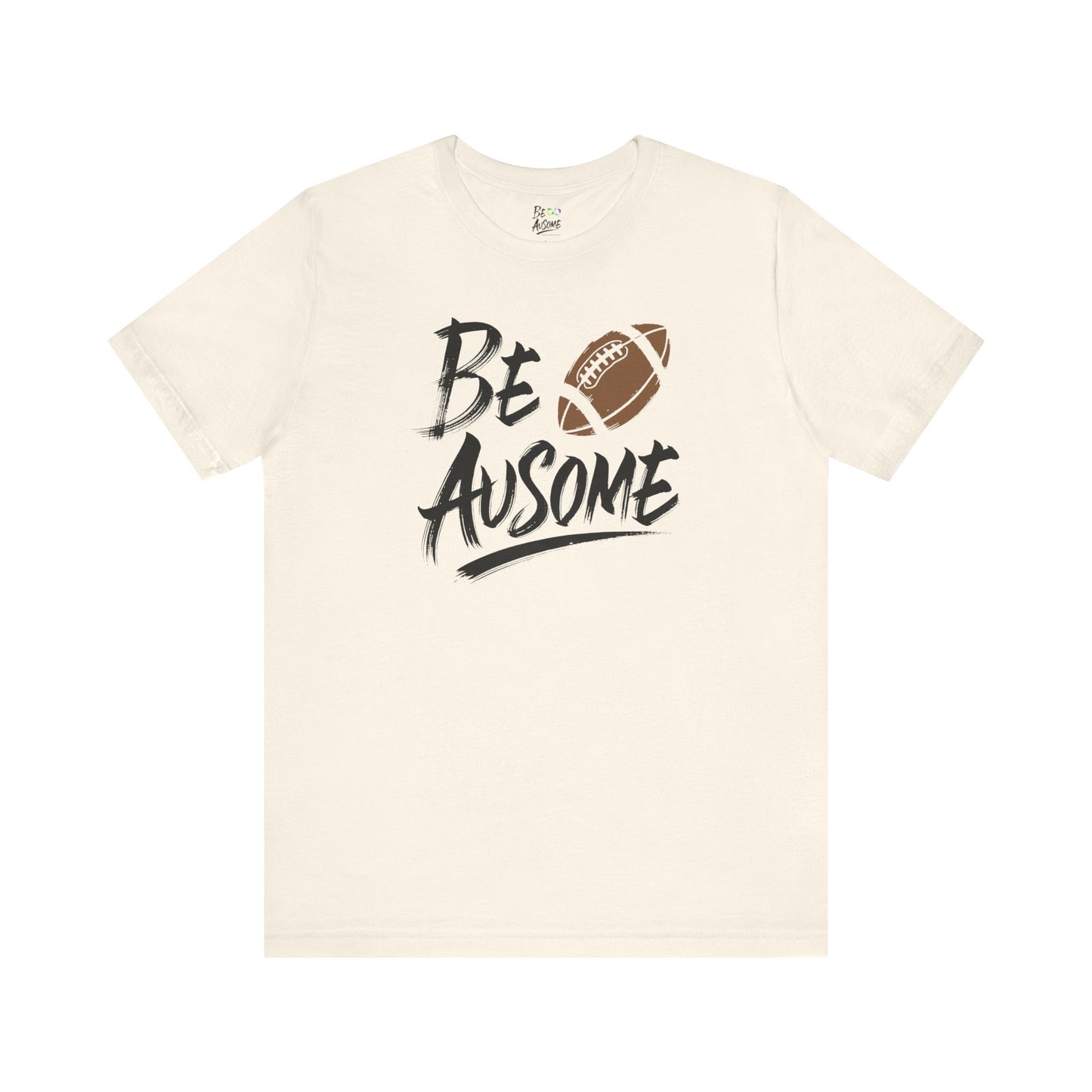 Football Be Ausome Autism Awareness Short Sleeve Tee