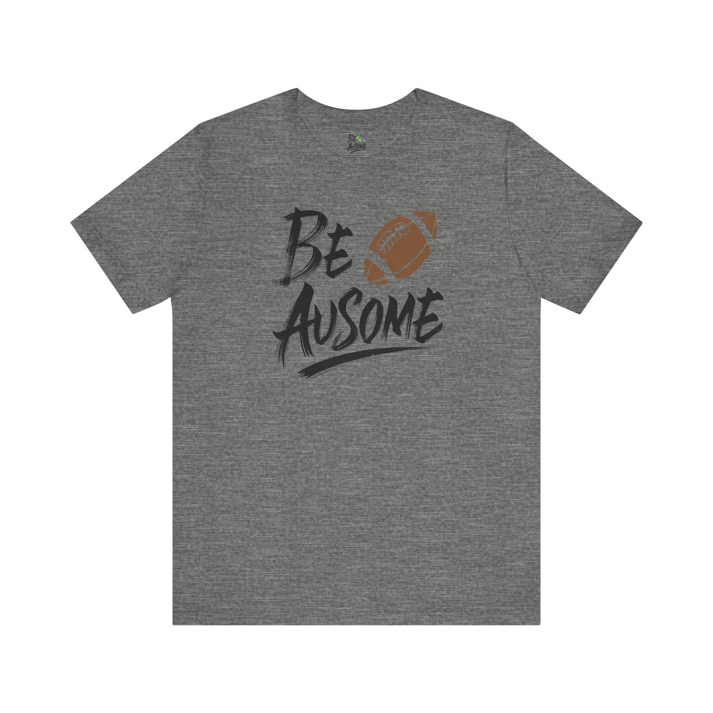 Football Be Ausome Autism Awareness Short Sleeve Tee