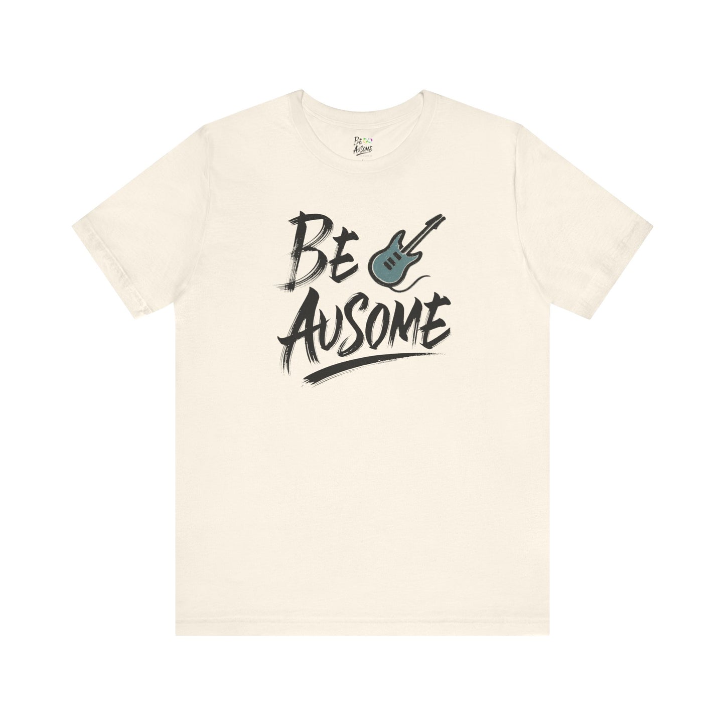 Electric Guitar Be Ausome Autism Awareness Short Sleeve Tee