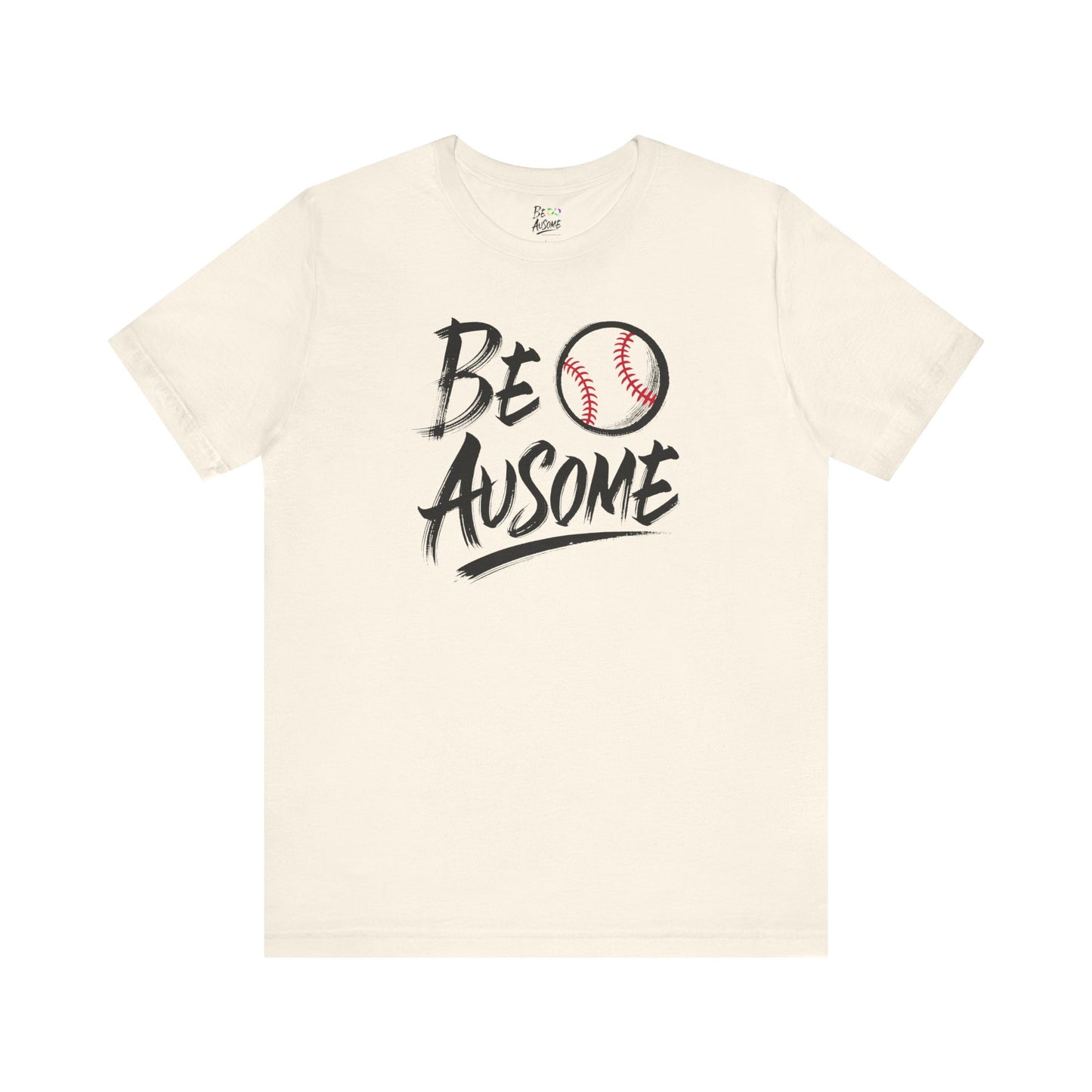 Baseball Be Ausome Autism Awareness Short Sleeve Tee