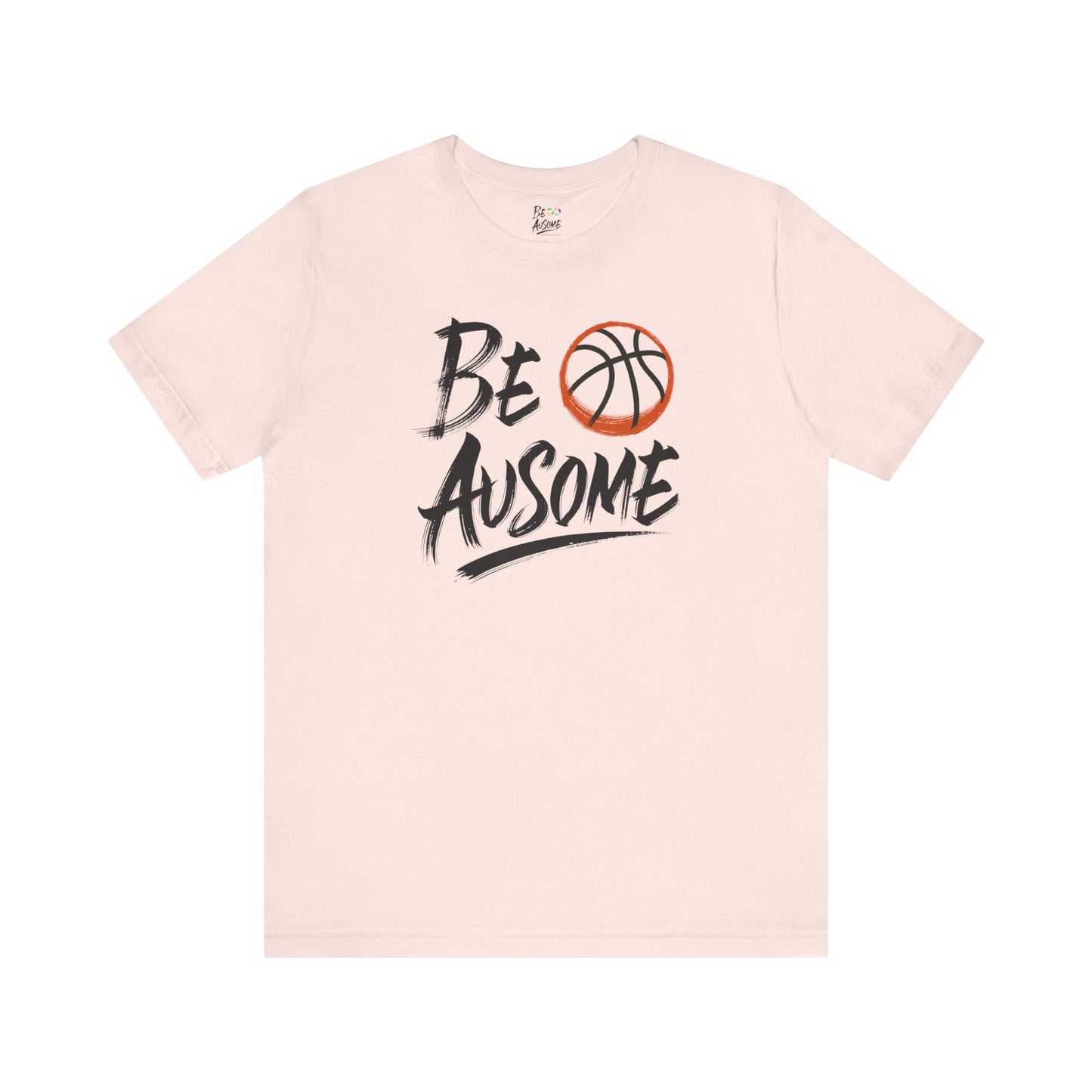 Basketball Be Ausome Autism Awareness Short Sleeve Tee