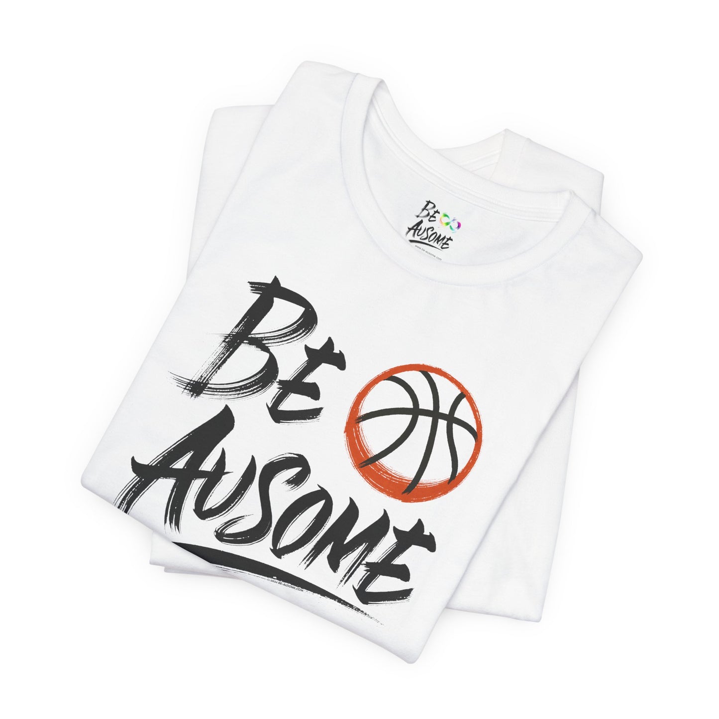 Basketball Be Ausome Autism Awareness Short Sleeve Tee