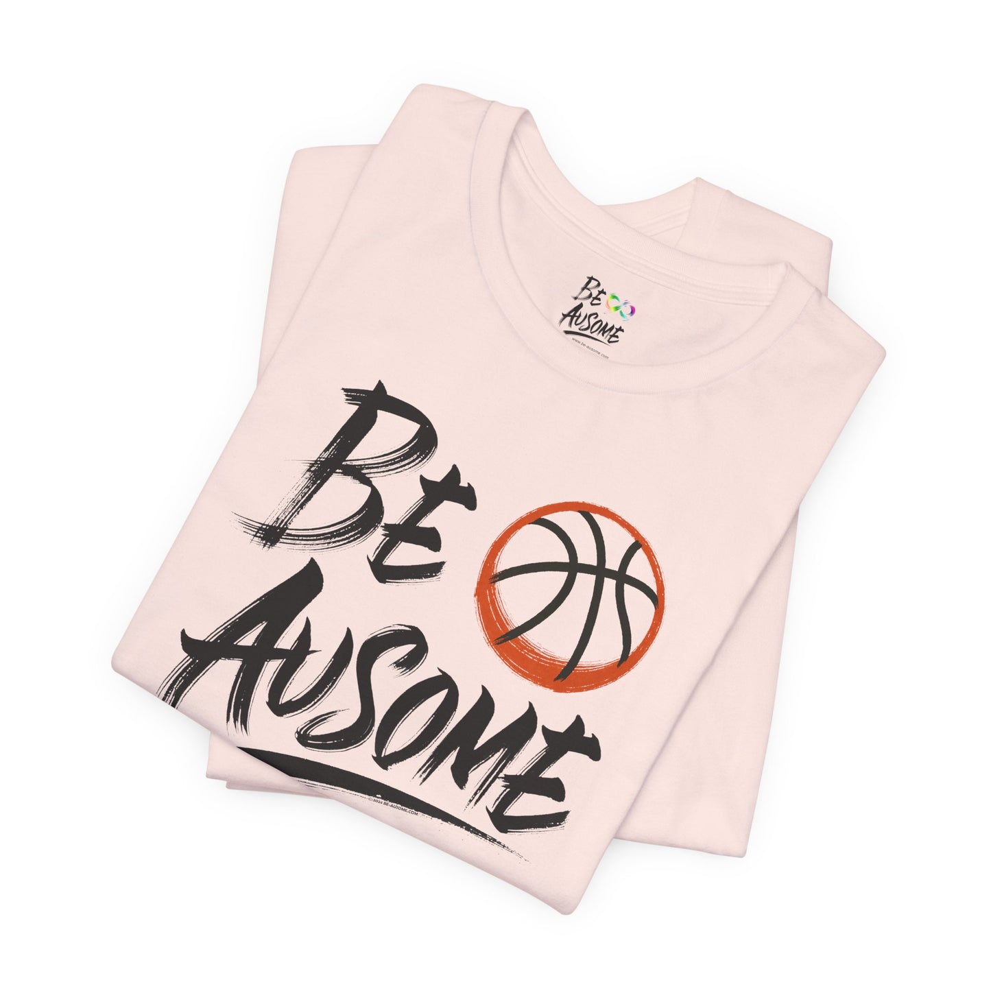 Basketball Be Ausome Autism Awareness Short Sleeve Tee