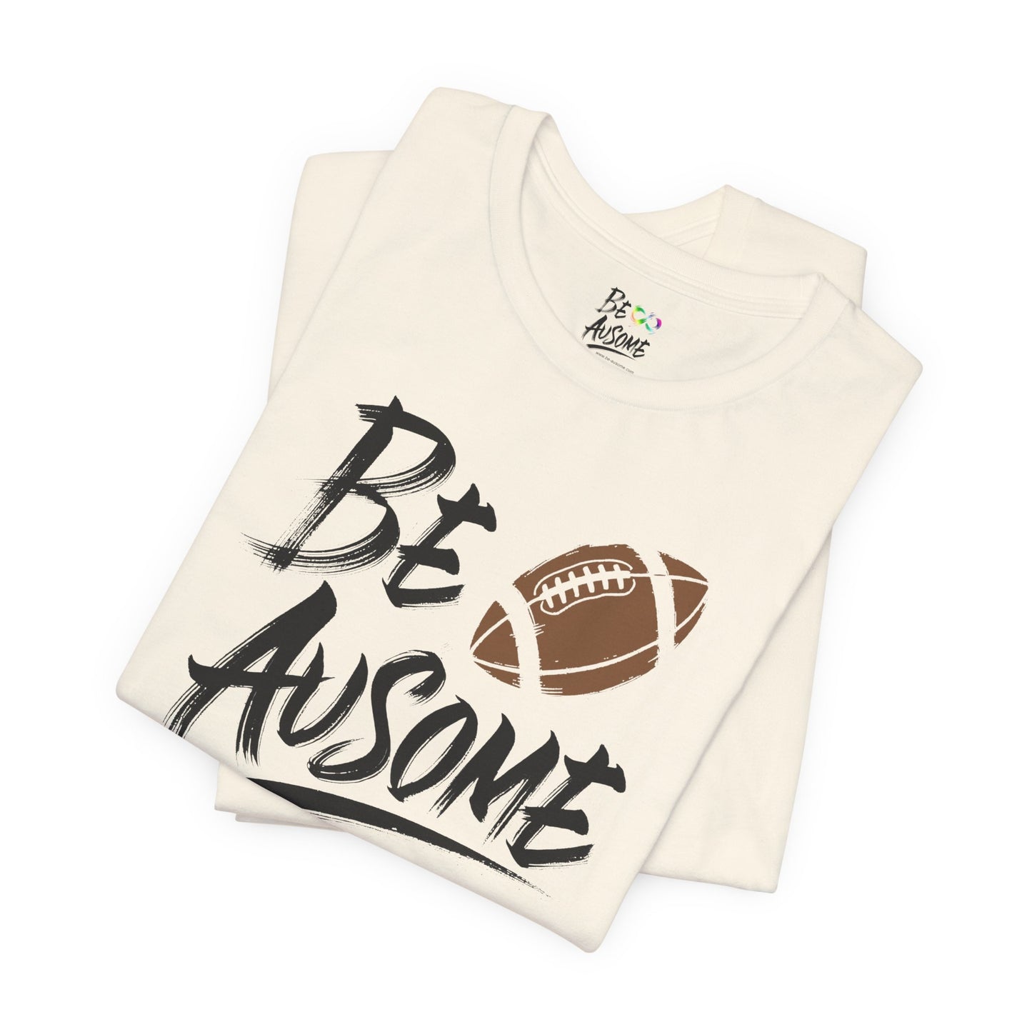 Football Be Ausome Autism Awareness Short Sleeve Tee