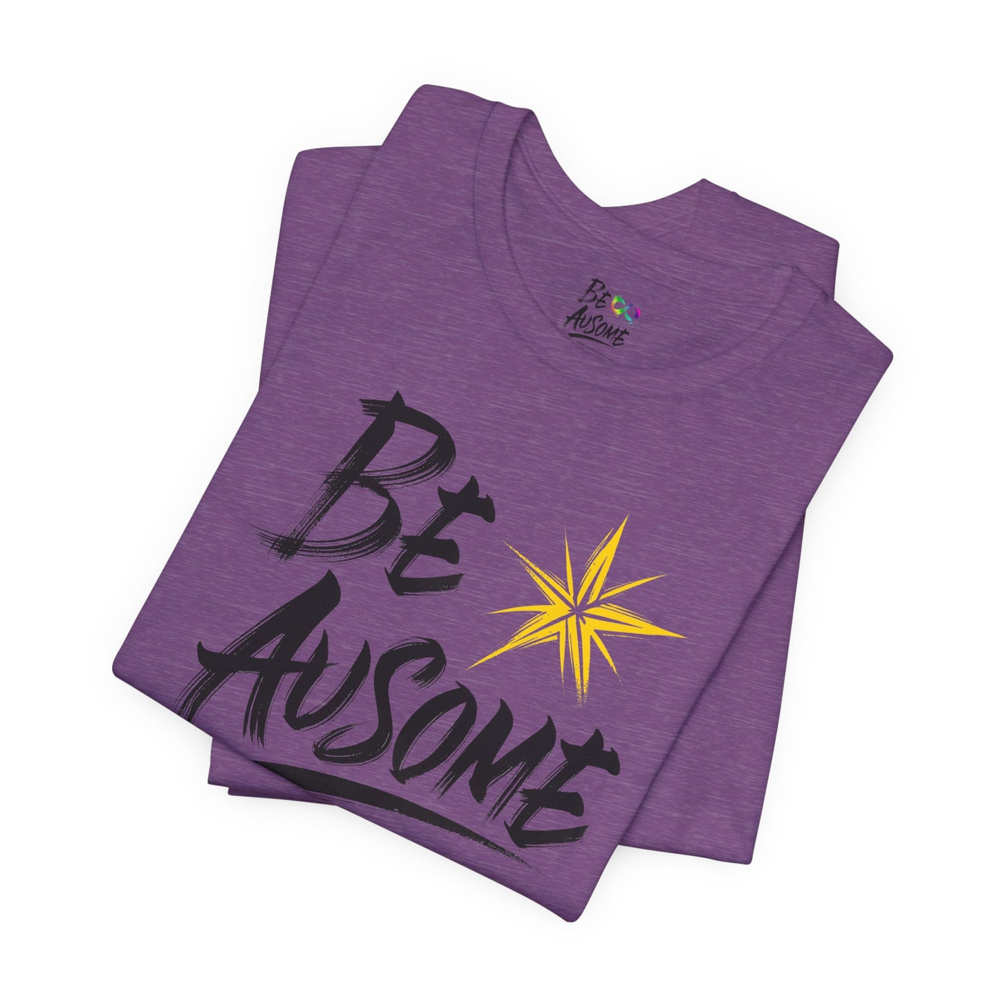 Star Be Ausome Autism Awareness Short Sleeve Tee