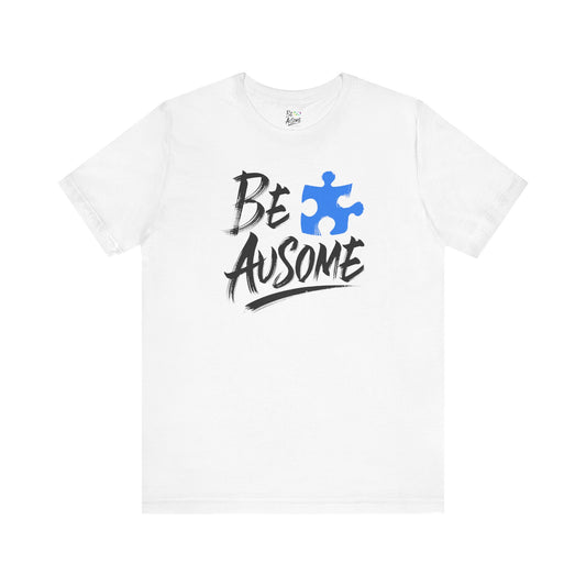 Puzzle Piece Be Ausome Short Sleeve Tee